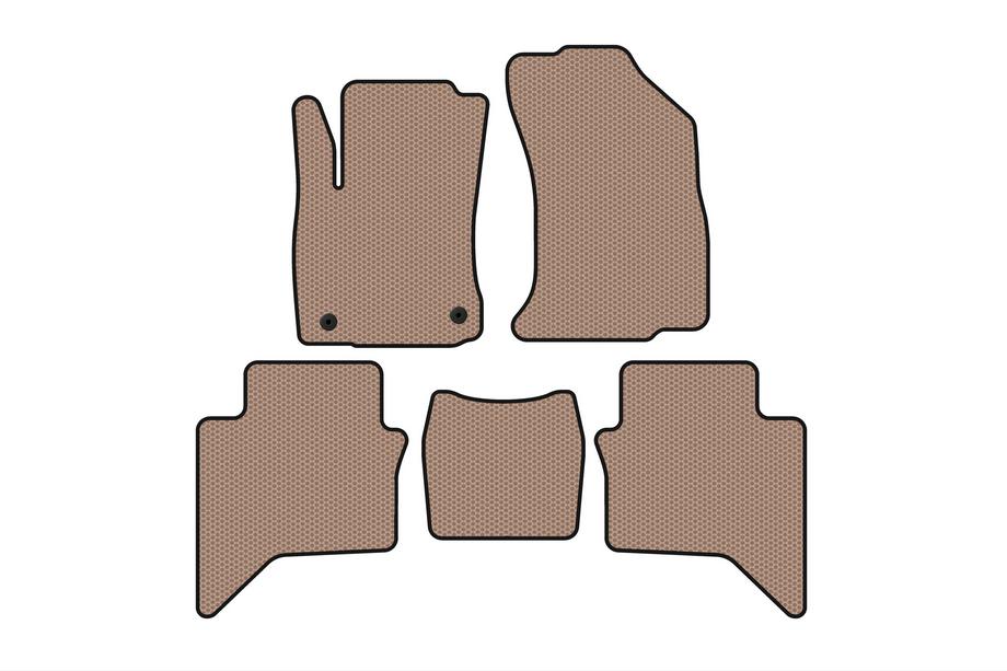 Toyota Hilux 2015- Tapis en Caoutchouc Carsuit (Beige) Photo 1