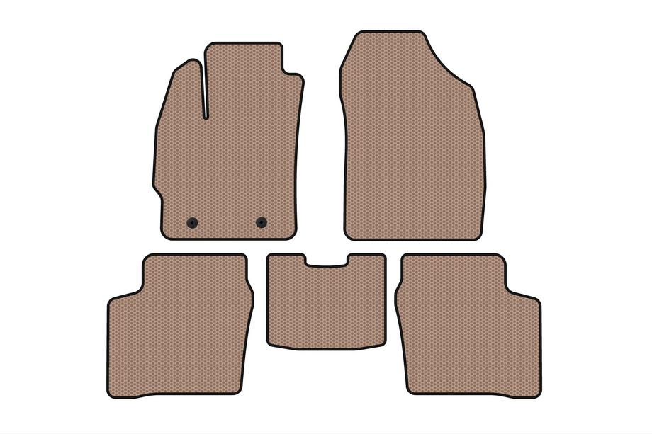 Toyota Prius 2003-2009 Tapis en Caoutchouc Carsuit (LB, Beige) Image
