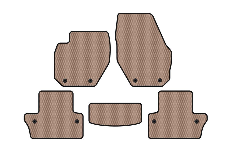 Volvo V60 2011-2018 Tapis en caoutchouc Carsuit (SW, beige) Image
