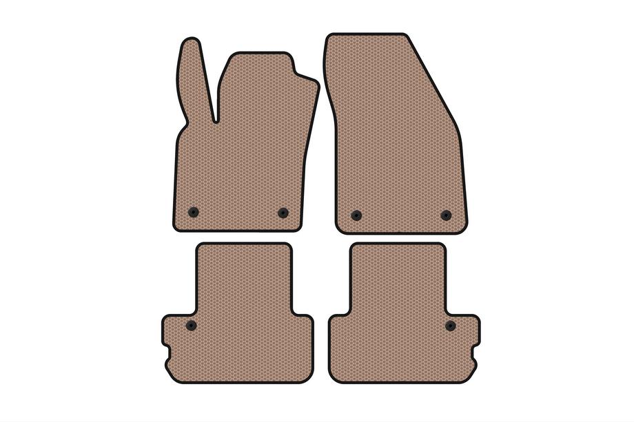 Volvo C70 2006-2010 Tapis de sol en caoutchouc Carsuit (Cabriolet, beige) Photo 1