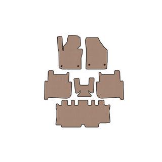 Tapis en caoutchouc Carsuit (3 rangées, 2006-2010, 7 places, beige) Volkswagen Touran 2003-2010 photo 1