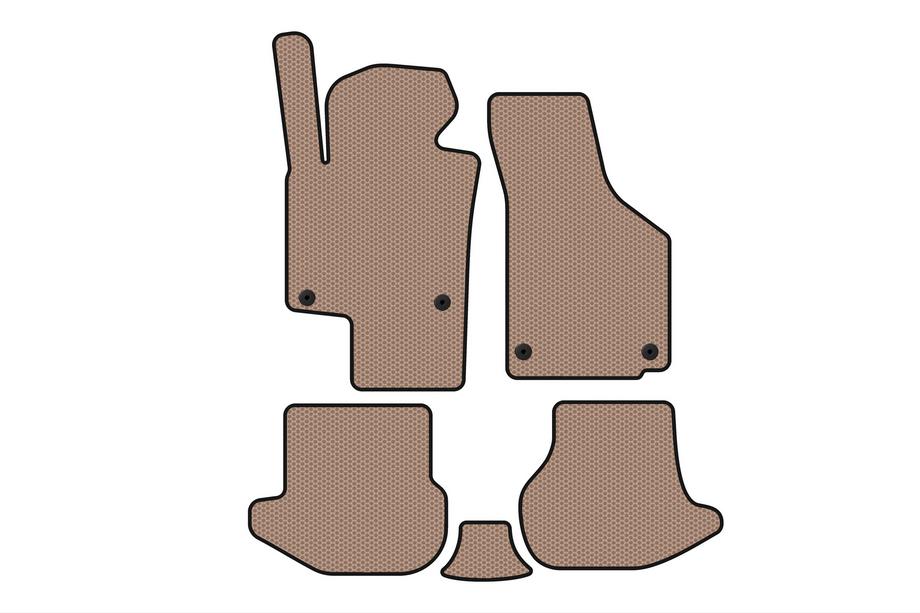 Volkswagen EOS 2006-2011 Tapis en Caoutchouc Carsuit (Beige) Image