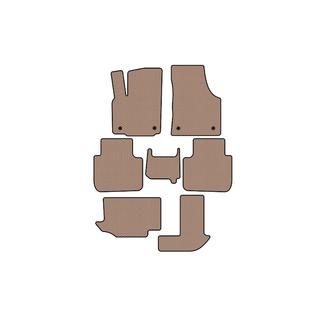 Tapis en caoutchouc Carsuit (3 rangées, 7 places, beige) photo 1