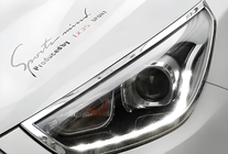Hyundai IX-35 2010-2015 Couvre-phares (2013-2015, 2 pcs, plastique) photo 1