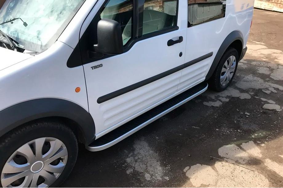 Ford Connect 2006–2009 Marchepieds Latéraux Tayga (2 pcs, Aluminium) Empattement Maxi Photo 3