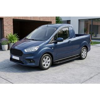Marchepieds Latéraux RedLine Black (2 pcs, Aluminium) Ford Courier 2014-2023 photo 1