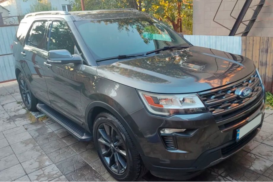 Ford Explorer 2011-2019 Marchepieds Latéraux Allmond Black (2 pcs, Aluminium) Image