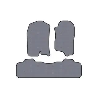 Tapis en caoutchouc Carsuit (2 rangées, 2007-2014, gris) photo 1