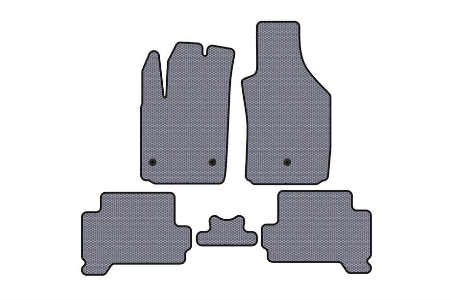 Fiat 500/500L 2013-2022 Tapis en caoutchouc Carsuit (HB, Électrique, Gris) Photo 1
