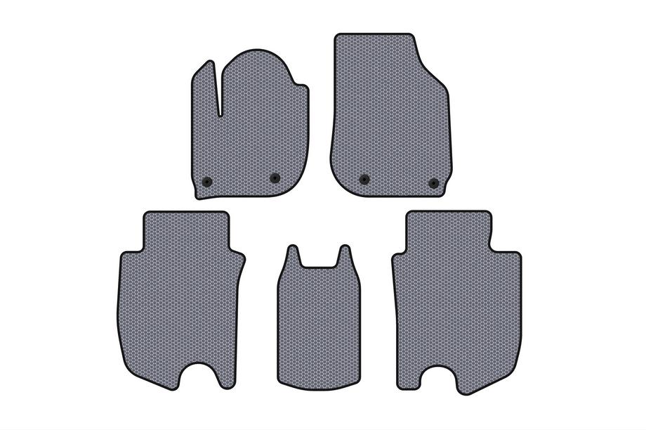 Honda FIT/Jazz 2014–2020 Tapis en caoutchouc Carsuit (HB, Hybride, gris) Image