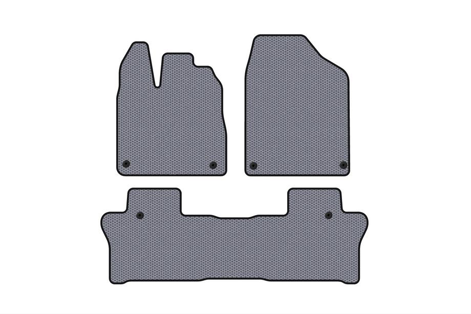 Honda Pilot 2015-2022 Tapis en Caoutchouc Carsuit (2 Rangées, Gris) Photo 1