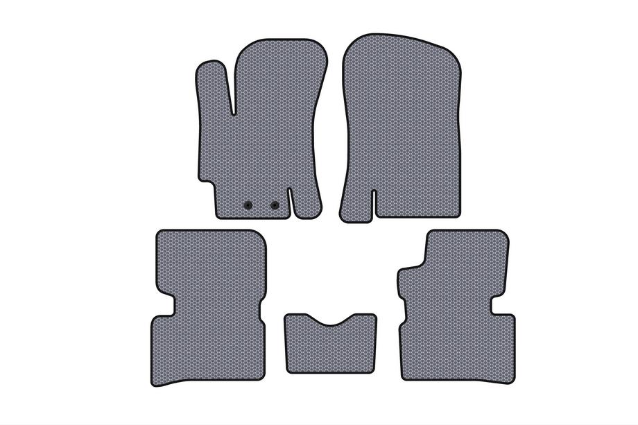 Hyundai Accent 2006-2010 Tapis en Caoutchouc Carsuit (SD, Gris) Photo 1