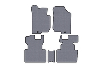 Kia Carens 1999-2012 Tapis de Sol en Caoutchouc Carsuit (2006-2012, 2 Rangées, 7 Places, Gris) photo 1