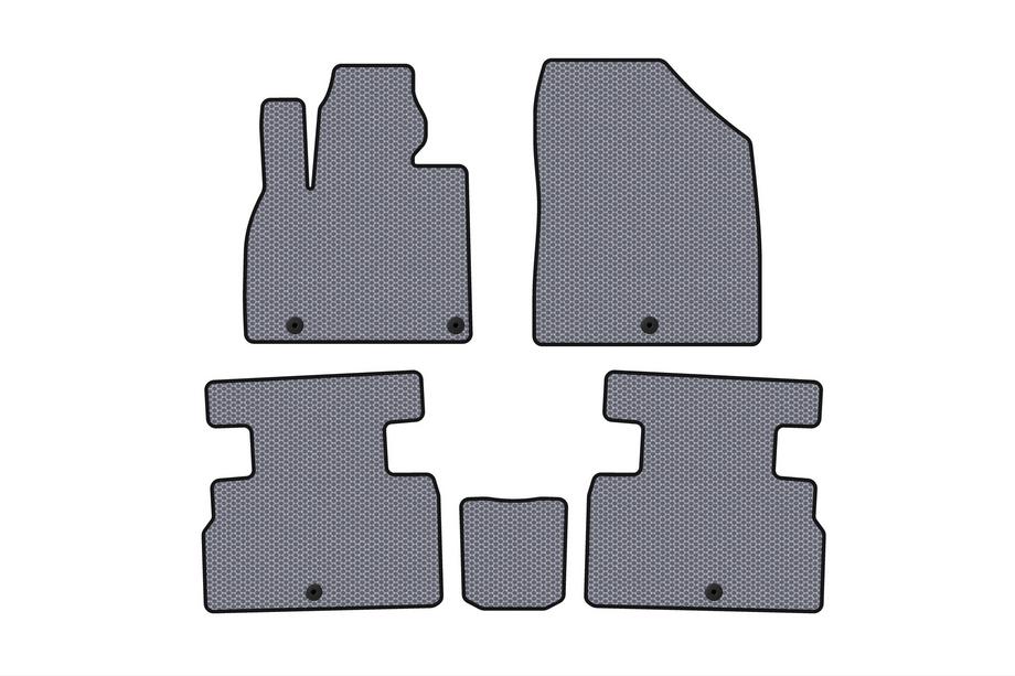 Kia Stonic 2017- Tapis en caoutchouc Carsuit (2 rangées, 7 places, gris) Image