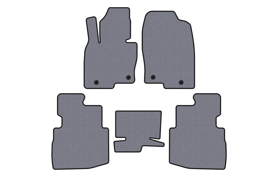 Mazda CX-9 2017- Tapis en caoutchouc Carsuit (2 rangées, 7 places, gris) Image