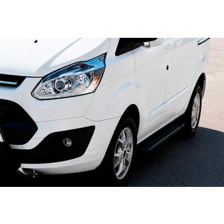 Marchepieds Latéraux Allmond Black (2 pcs, Aluminium) Ford Custom 2013-2022 photo 1