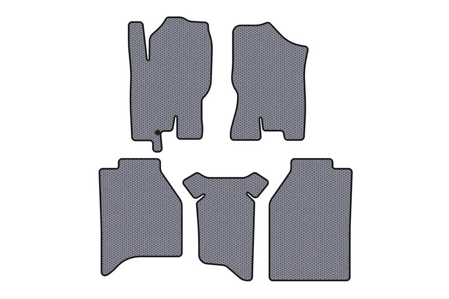 Nissan Navara 2006-2015 Tapis de sol en caoutchouc Carsuit (sans boîtes, Gris) Image