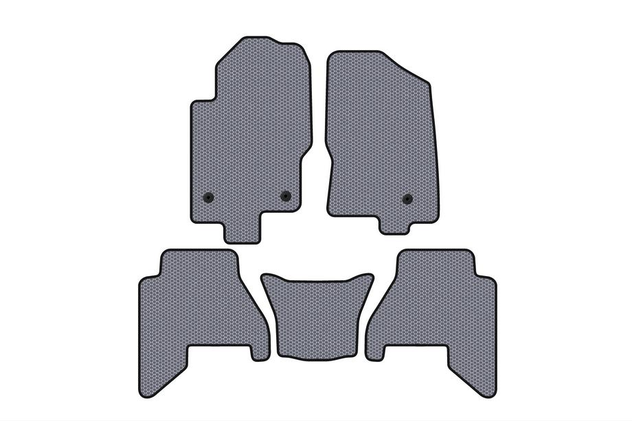 Nissan Pathfinder R51 2005-2014 Tapis de sol en caoutchouc Carsuit V2 (2 rangées, Gris, 2010-2014) Image