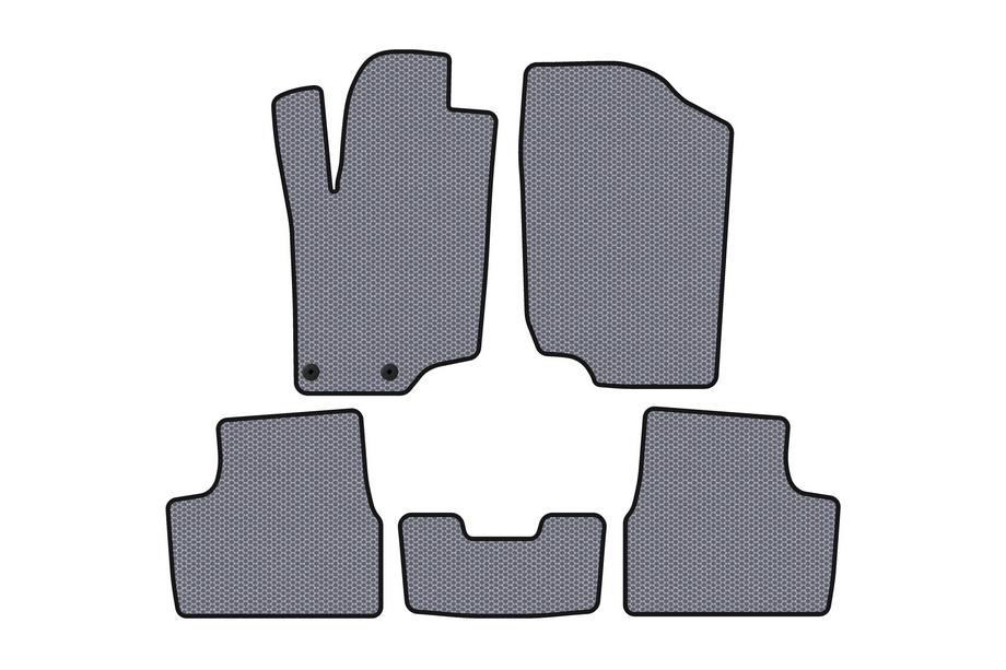 Peugeot 207 2006–2014 Tapis en caoutchouc Carsuit (HB, 5 portes, gris) Photo 1