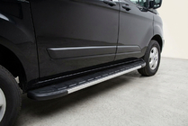 Ford Custom 2013-2022 Marchepieds Latéraux Duru (2 pcs, Aluminium) Empattement Court photo 1
