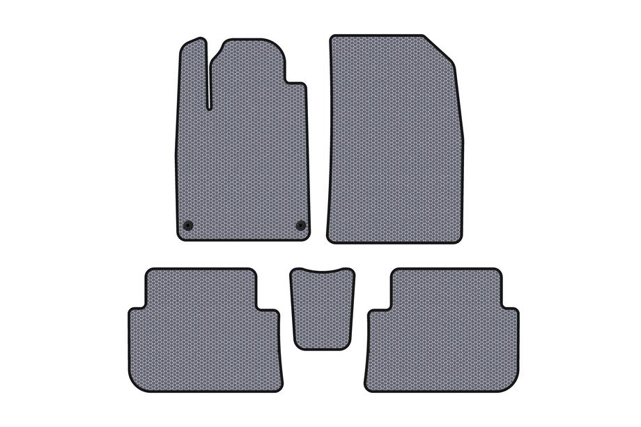 Peugeot 407 2004-2011 Tapis en Caoutchouc Carsuit (SD, Gris) Image