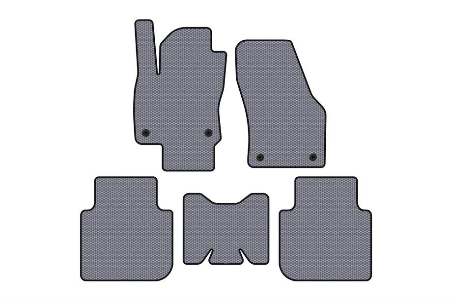 Skoda Kodiaq 2016-2023 Tapis de Sol en Caoutchouc Carsuit (5 Places/Automatique, Gris) Photo 1