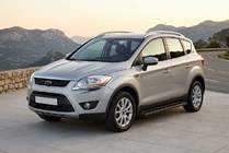 Ford Kuga 2008-2013 Marchepieds Latéraux Allmond Black (2 pcs, Aluminium) photo 1
