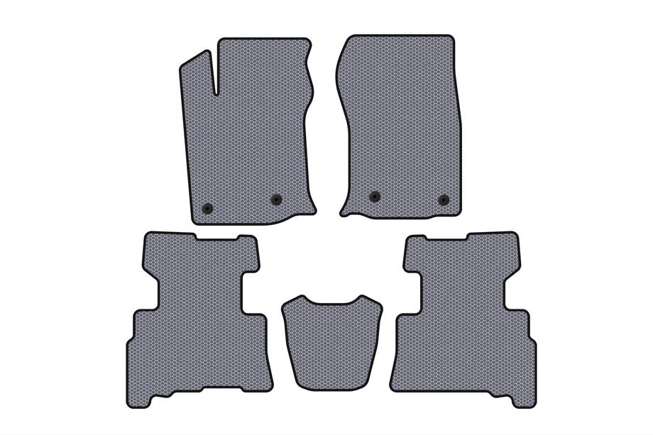 Toyota 4Runner 2009-2024 Tapis en caoutchouc Carsuit (2 rangées, 2014-2024, 7 places, gris) Photo 1