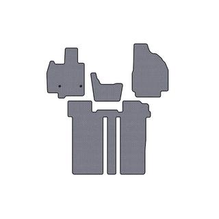 Tapis en caoutchouc Carsuit (2 rangées, 6 places, gris) photo 1