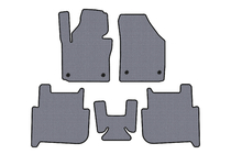 Volkswagen Touran 2003-2010 Tapis en caoutchouc Carsuit (2 rangées, 2006-2010, 7 places, gris) photo 1
