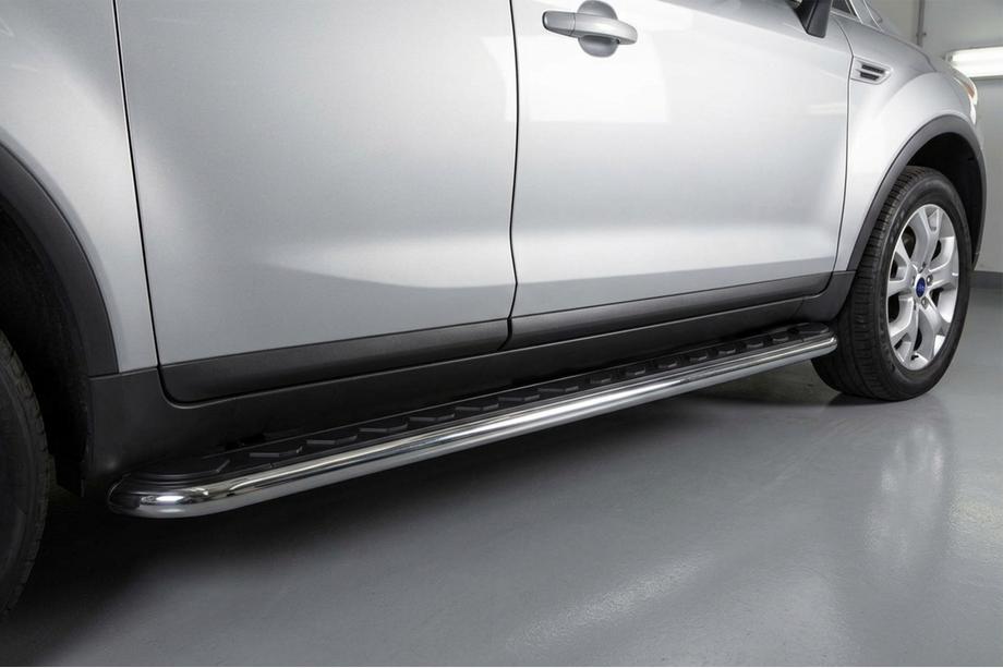 Ford Kuga 2008-2013 Marchepieds Latéraux Maydos V1 (2 pcs, Aluminium & Inox) Image