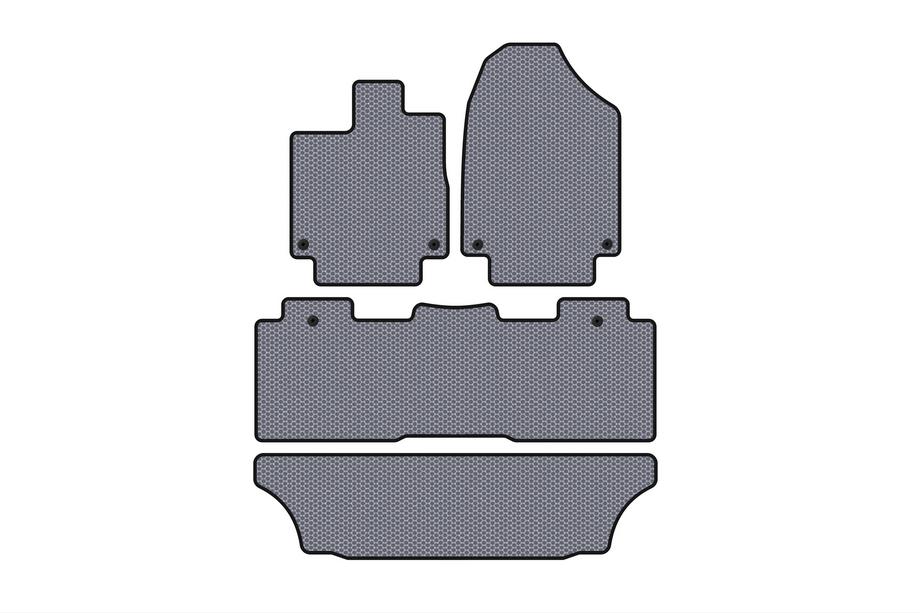 Honda Odyssey 2017– Tapis en caoutchouc Carsuit (3 rangées, gris) Image