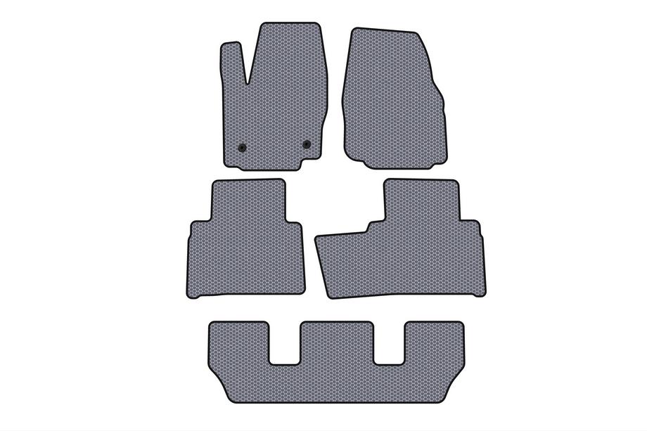Ford Galaxy 2007-2015 Tapis en caoutchouc Carsuit (3 rangées, gris) Photo 1