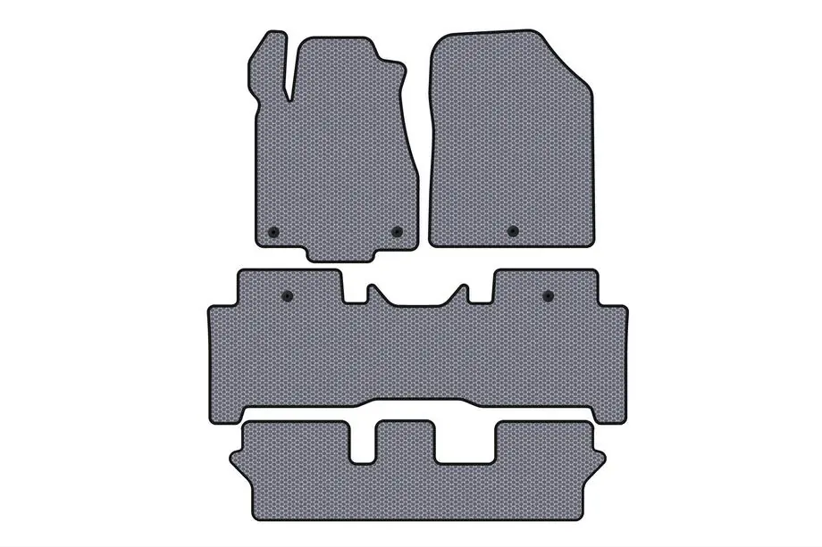 Acura MDX 2007-2013 Tapis en caoutchouc Carsuit (3 rangées, gris) Photo 1