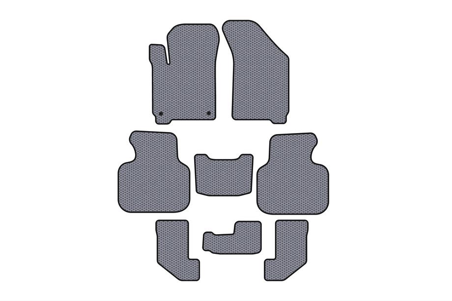 Dodge Journey 2008-2020 Tapis en Caoutchouc Carsuit (2008-2011, 3 Rangées, Gris) Photo 1
