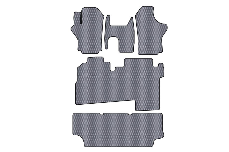 Hyundai H200, H1, Starex 1998-2007 Tapis en caoutchouc Carsuit (2004-2007, 3 rangées, 8 places, gris) Image