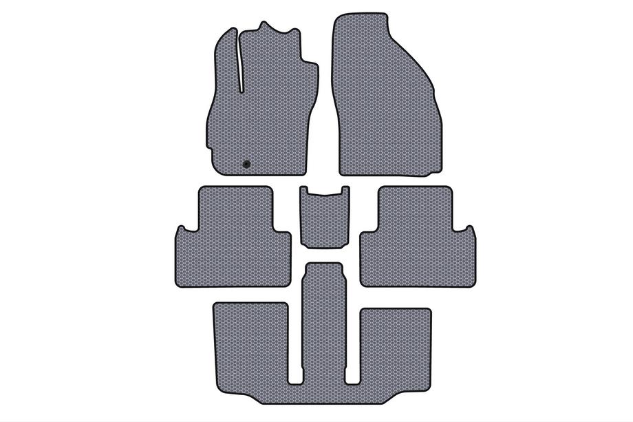 Mazda 5 2005-2009 Tapis en Caoutchouc Carsuit (3 Rangées, 7 Places, Gris) Image