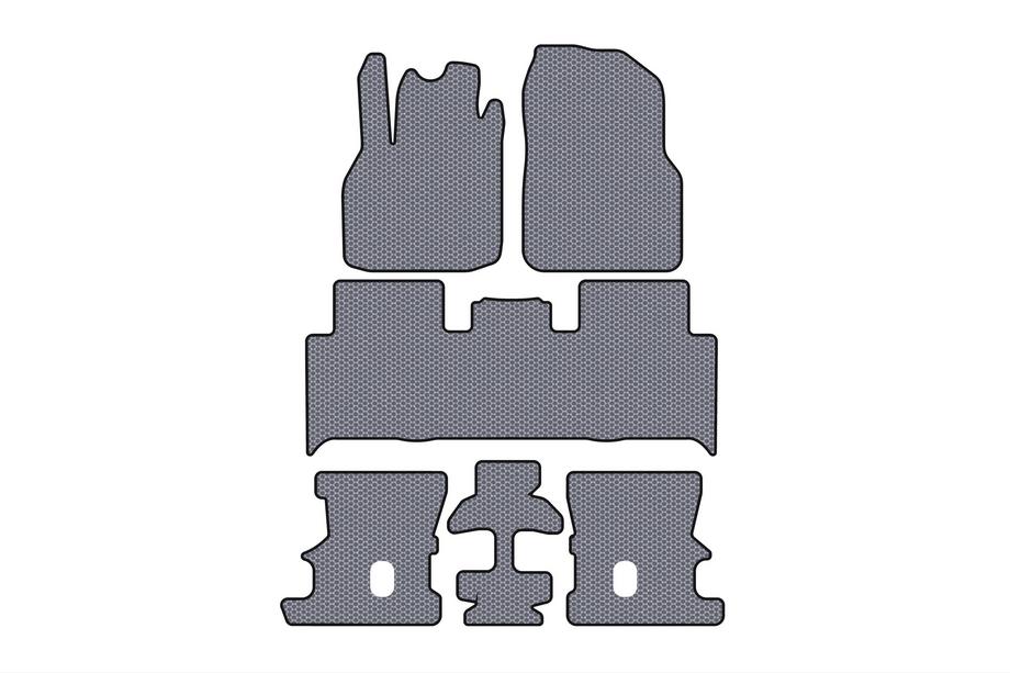 Renault Scenic/Grand 2003-2009 Tapis en caoutchouc Carsuit (3 rangées, gris) Image