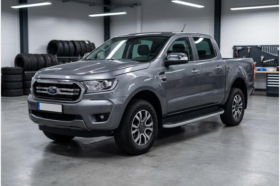 Ford Ranger 2011–2022 Marchepieds Latéraux Tayga Grey (2 pcs, Aluminium) Image