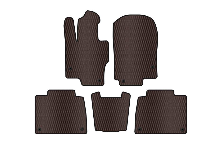 Mercedes GLE W167 2018- Tapis en Caoutchouc Carsuit (Marron) Image