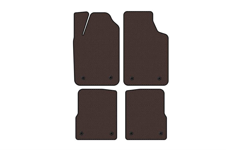 Audi A2 1999-2005 Tapis en caoutchouc Carsuit (HB, marron) Image