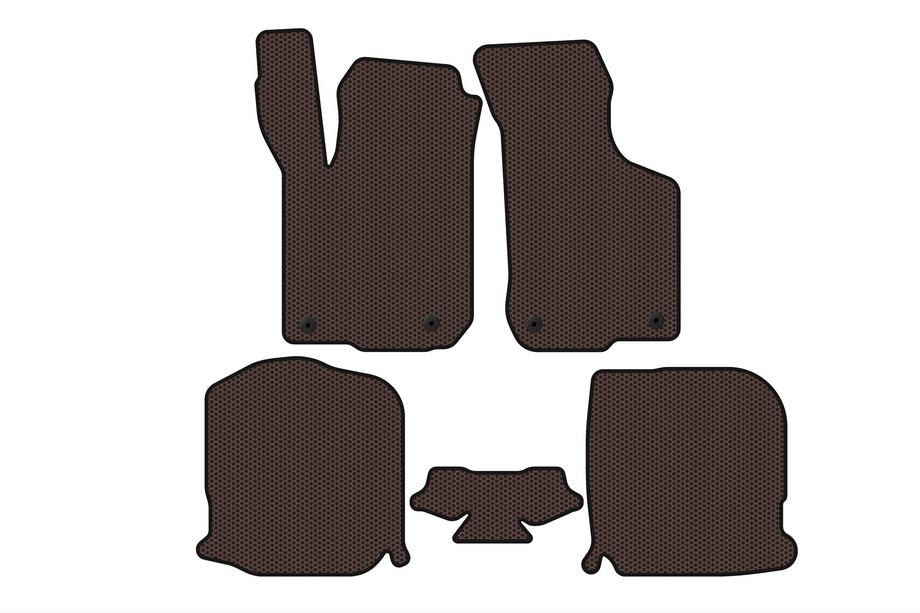 Audi A3 1996-2003 Tapis en caoutchouc Carsuit (HB, 3 portes, marron) Image
