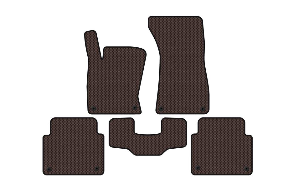 Audi A8 2002-2009 Tapis en Caoutchouc Carsuit (Short, Marron) Photo 1