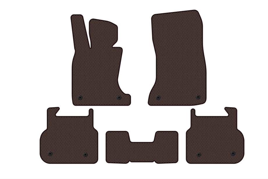 BMW 7 Series F01/F02 2008-2015 Tapis en caoutchouc Carsuit (pour F01, marron) Photo 1