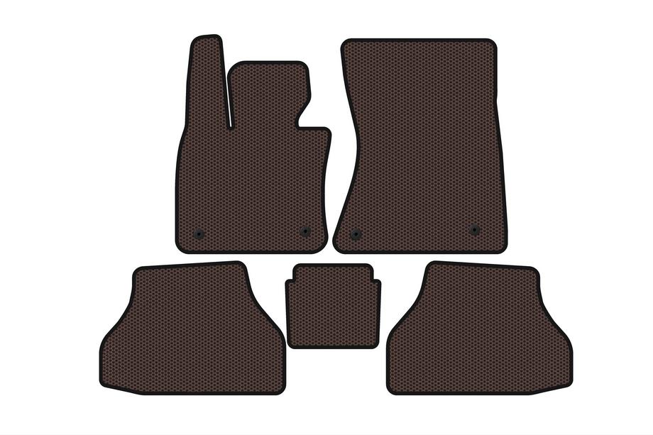 BMW X6 E71 2008–2014 Tapis en Caoutchouc Carsuit V-2 (Marron) Photo 1