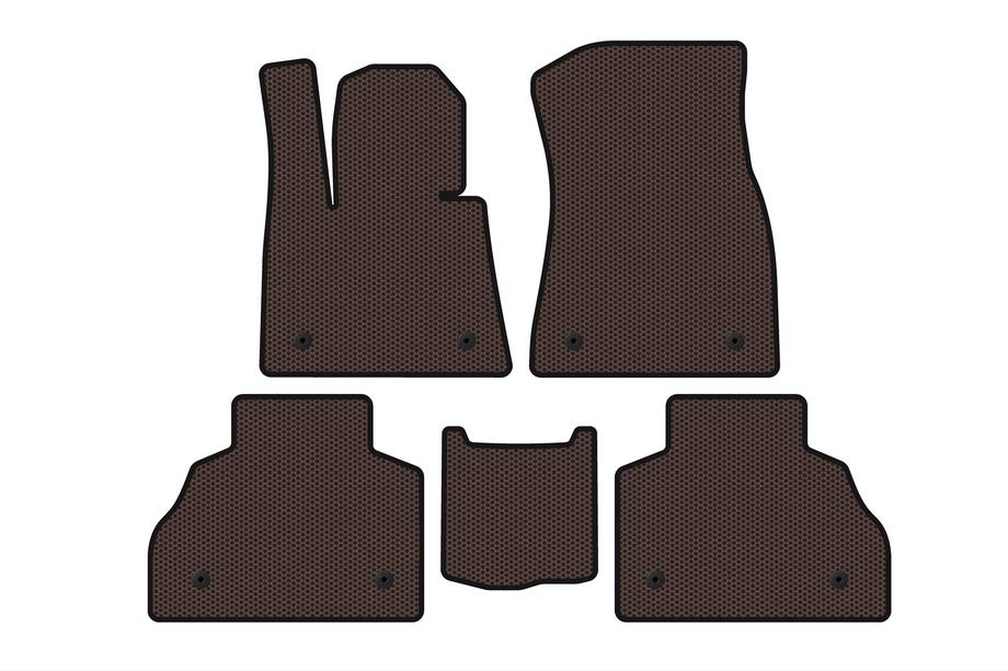 BMW X7 G07 2019- Tapis en caoutchouc Carsuit (2 rangées, marron) Image