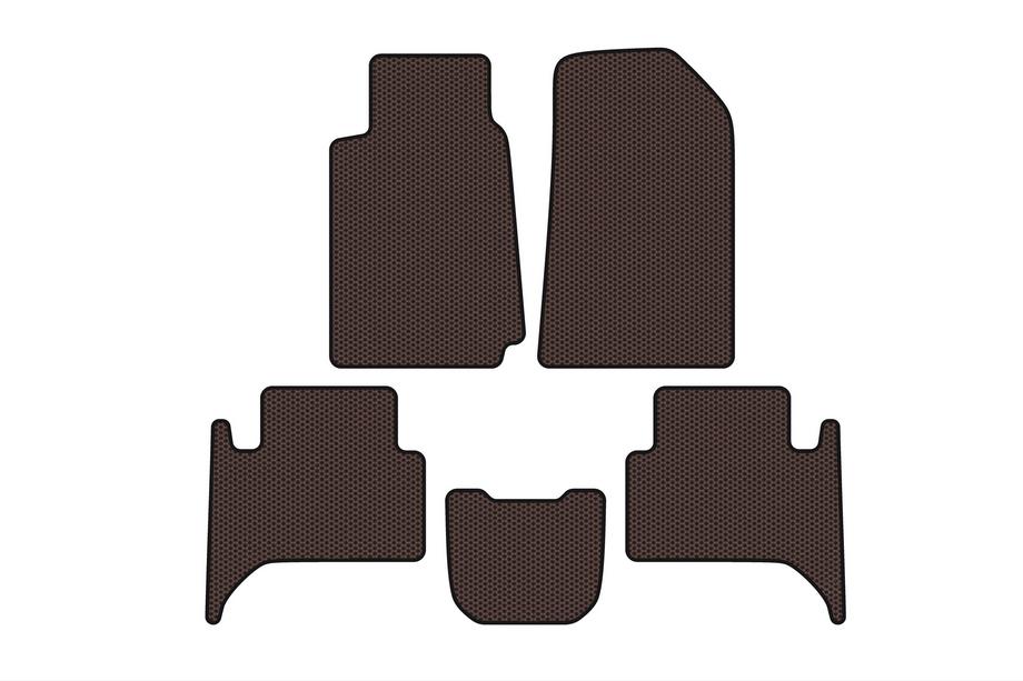 Chevrolet Trailblazer 2012-2019 Tapis en caoutchouc Carsuit (2 rangées, marron) Photo 1