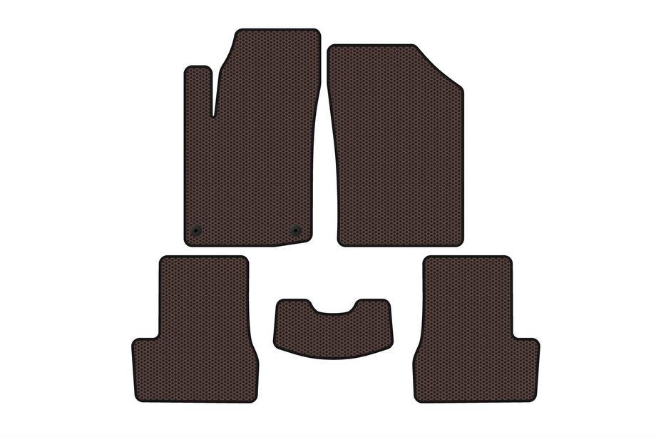 Citroen C-3 2009–2016 Tapis en caoutchouc Carsuit (HB, marron) Photo 1