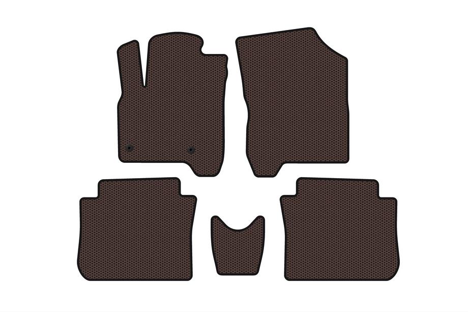 Citroen C-3 Picasso 2010-2017 Tapis en Caoutchouc Carsuit (Marron) Image