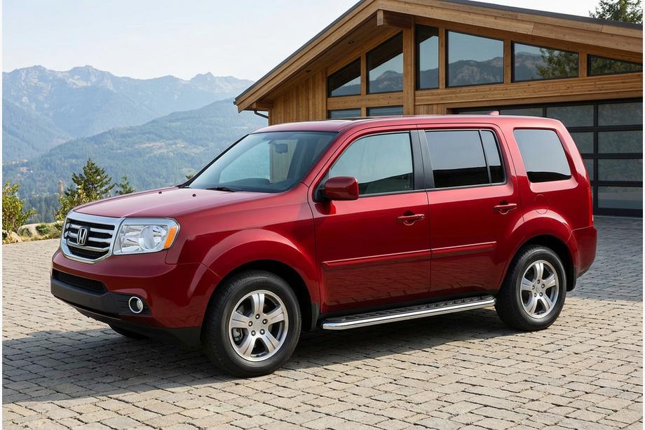 Honda Pilot 2008-2015 Marchepieds Latéraux Maydos V1 (2 pcs, Aluminium & Inox) Image